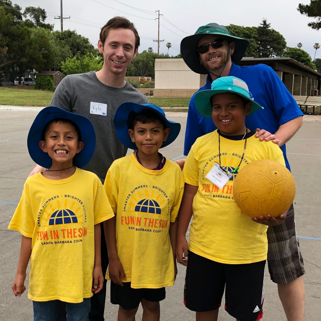 Kyle with our Fun in the Sun students