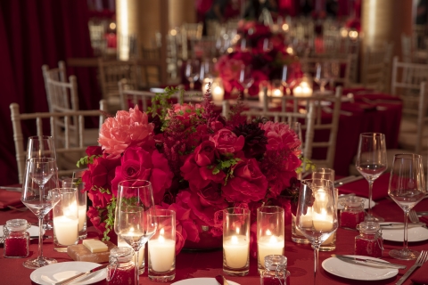 Image of a table at the 2019 Red Feather Ball